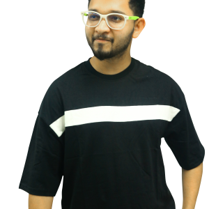 Mens Premium Dropshoulder T-Shirt – Black(Patta)